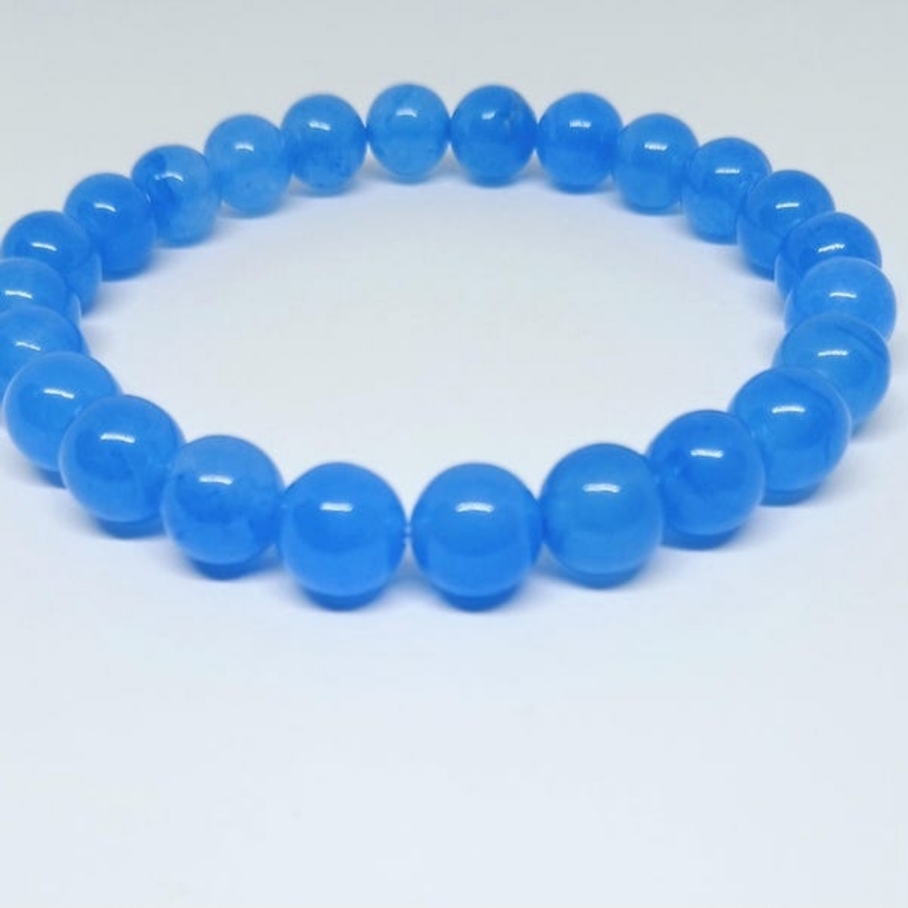 Blue Chalcedony Healing Stone Bracelet